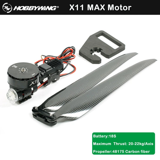 Hobbywing X11 MAX Motor 18S ระบบส่งกำลังแรงขับที่ทรงพลังและยอดเยี่ยมสำหรับ Multi Rotor Agricultural Drone