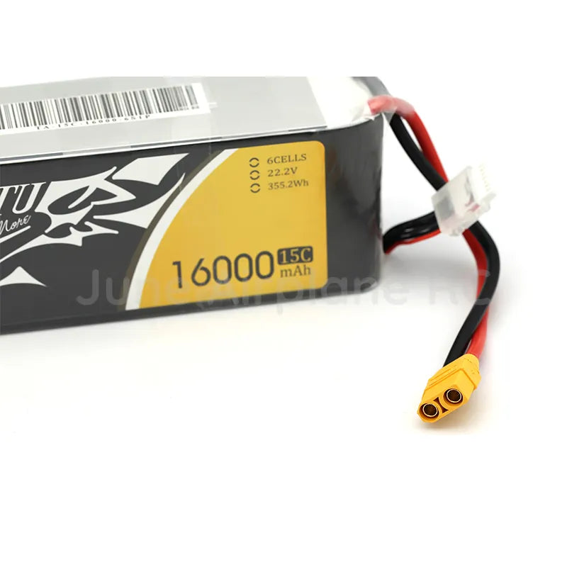 TATTU 16000mAh 15C LiPO Battery Burst 30C for Big Load Multirotor FPV Drone Hexacopter Octocopter