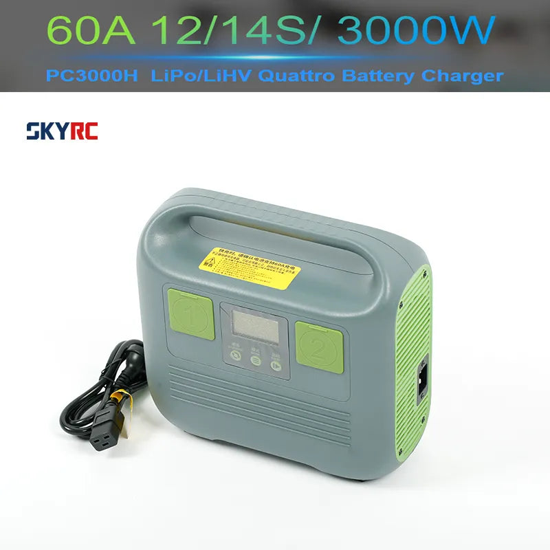 SKYRC NEW PC3000H 60A 12/14S 3000W Charger with Built-industry CAN Bus Communication for Smart Battery Lithium Battery