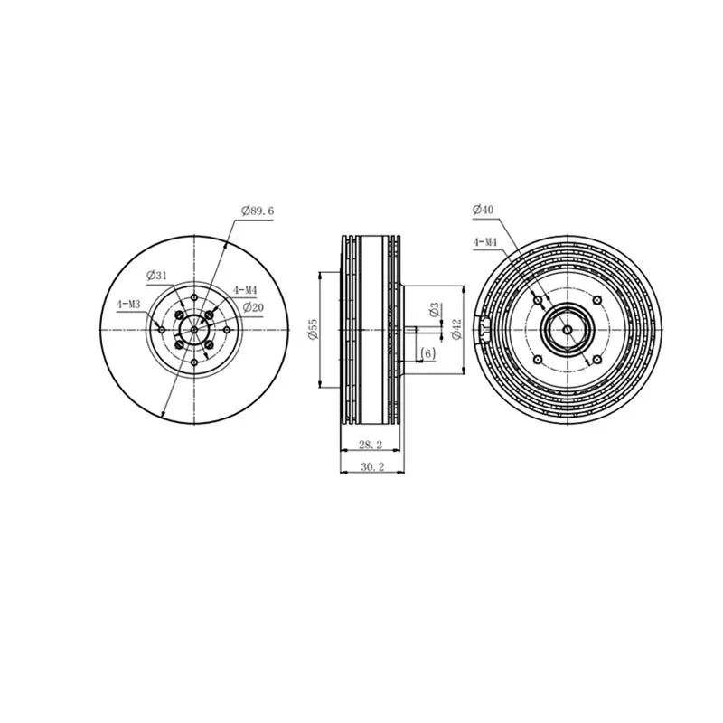 Eaglepower EA70S KV100 KV135 KV170 Multi Rotor Brushless Motor for Plant Agriculture UAV Drone