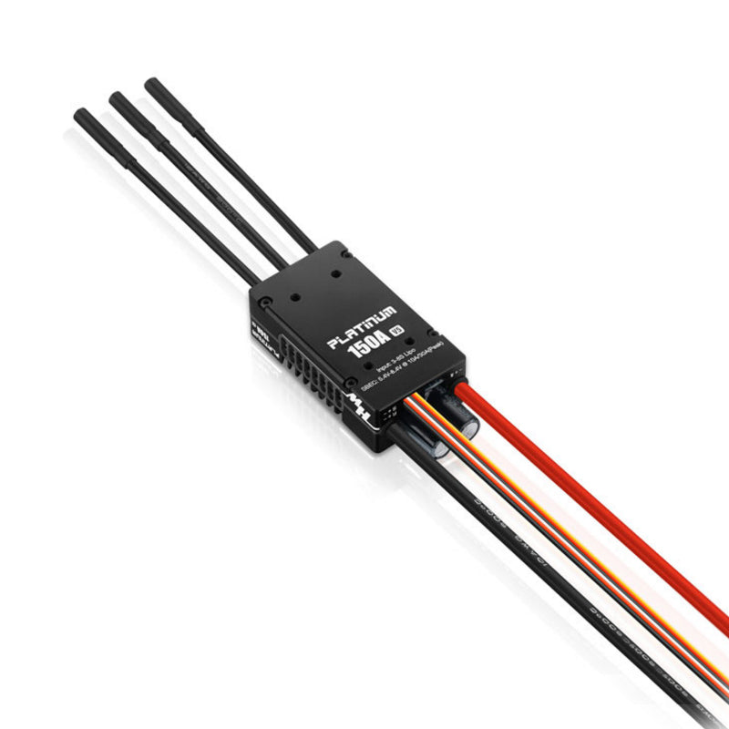 Hobbywing Platinum HV 150A V5 3-8S Switchable 5-8V/10A BEC Brushless ESC Speed Controller For RC Fix-wing 3D Flying Quadcopter