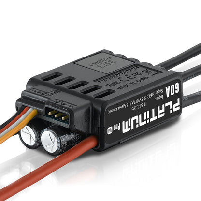 HobbyWing Platinum PRO V4 60A ESC (3S-6S) for 450-480 Class Heli (Propeller: 325-360mm)