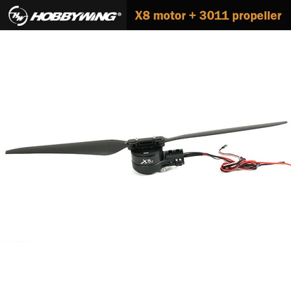 Hobbywing X8 ระบบไฟฟ้าแบบบูรณาการ XRotor PRO X8 มอเตอร์ 80A ESC 3011 ฟาร์มโดรนพลังงานรวมใบพัด