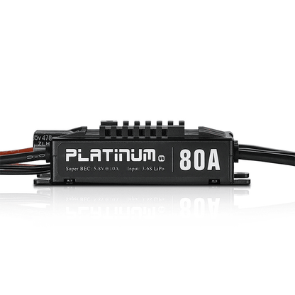 Original Hobbywing Platinum Pro V4 80A 3-6S Lipo BEC Empty Mold Brushless ESC for RC Drone Aircraft Helicopter