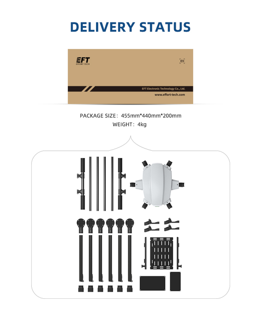 X6100 drone six axis aircraft frame 1000mm wheelbase teaching and research industry aerial photography and surveying